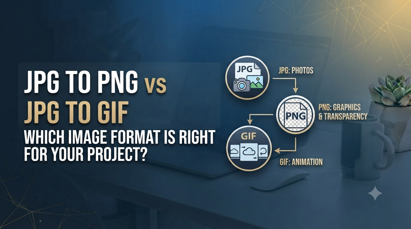 JPG to PNG vs JPG to GIF: Which Image Format Is Right for Your Project?